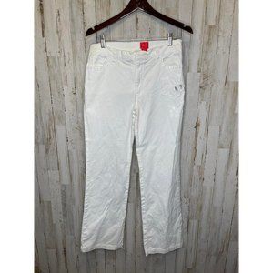 V Cristina size 10 white pants